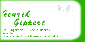 henrik gippert business card